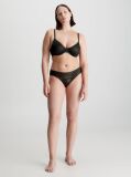 Black Bikini Briefs - Sheer Marquisette  Women