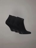Black 3 Pack Sneaker Socks  Men