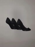 Black 3 Pack Invisible Socks  Women