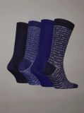 Blue 4 Pack Classic Socks Gift Set  Men