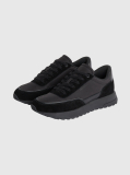 Negru Adidasi Runner Din Amestec De Piele  Barbati