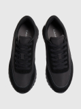Negru Adidasi Runner Din Amestec De Piele  Barbati