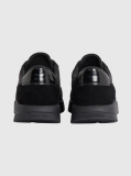 Negru Adidasi Runner Din Amestec De Piele  Barbati