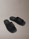 Negru Luxor - Sandale Usoare Tip Lug Cu Logo  Barbati