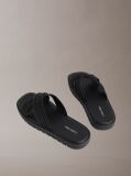 Negru Luxor - Sandale Usoare Tip Lug Cu Logo  Barbati