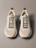 Beige Trailblazer — Knit Mesh Runner Trainers  Men