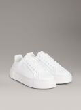 White Leather Platform trainers  Women