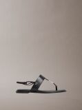 Negru Filomena - Sandale Slingback Din Piele  Femei