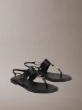 Negru Filomena - Sandale Slingback Din Piele  Femei