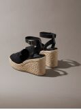 Negru Elisabeth - Sandale Tip Espadrille Cu Platforma Wedge  Femei