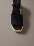 Negru Elisabeth - Sandale Tip Espadrille Cu Platforma Wedge  Femei