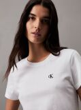 Alb Tricou Slim Din Bumbac Organic  Femei