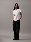 Alb Tricou Slim Din Bumbac Organic  Femei