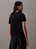 Negru Tricou Cu Logo Monograma  Femei