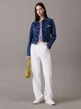 Denim Jacheta Denim Cropped Stil Anii 90  Femei