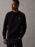 Negru Hanorac Fleece Din Amestec De Bumbac  Barbati
