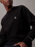 Negru Hanorac Fleece Din Amestec De Bumbac  Barbati