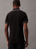 Negru Tricou Polo Slim  Barbati