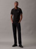 Negru Tricou Polo Slim  Barbati