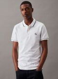 Alb Tricou Polo Slim  Barbati