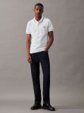 Alb Tricou Polo Slim  Barbati