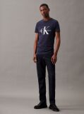 Blue Monogram Slim T-Shirt  Men