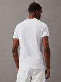 Alb Tricou Slim Cu Logo Monograma  Barbati