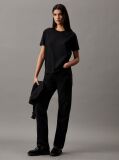 Negru Tricou Din Bumbac Moale  Femei