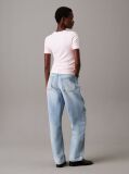 Pink Slim Ribbed Modal T-shirt  Women