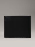 Black Leather RFID Billfold Wallet  Men