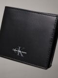 Black Leather RFID Billfold Wallet  Men