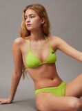 Green Triangle Bikini Top - CK Monogram Texture  Women