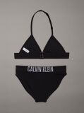 Negru Set Bikini Triunghi Pentru Fete - Intense Power  Fete