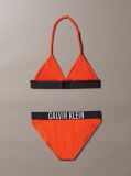 Rosu Set Bikini Triunghi Pentru Fete - Intense Power  Fete