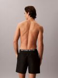Black Double Waistband Swim Shorts - Intense Power  Men