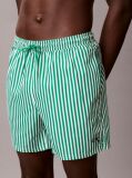 Verde Pantaloni Scurti De Baie Medii Cu Snur - CK Monogram  Barbati