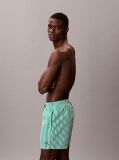 Verde Pantaloni Scurti De Baie Medii Cu Snur - CK Monogram  Barbati