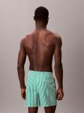 Verde Pantaloni Scurti De Baie Medii Cu Snur - CK Monogram  Barbati