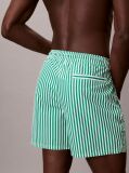 Verde Pantaloni Scurti De Baie Medii Cu Snur - CK Monogram  Barbati