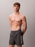 Grey Medium Drawstring Swim Shorts - Intense Power  Men