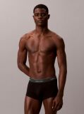 Black 3 Pack Low Rise Trunks - Icon Cotton Stretch  Men