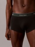 Black 3 Pack Low Rise Trunks - Icon Cotton Stretch  Men