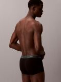 Black 3 Pack Low Rise Trunks - Icon Cotton Stretch  Men