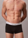Black 3 Pack Low Rise Trunks - Icon Cotton Stretch  Men