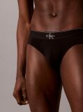 Black Graphic Monogram Cotton Stretch Briefs  Men