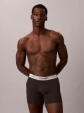 Negru Set 3 Boxeri Lungi - Icon Cotton Stretch  Barbati