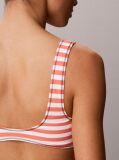Orange Bralette Bikini Top - CK Monogram  Women