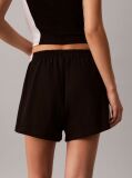 Negru Pantaloni Scurti De Plaja Din Jersey De Bumbac  Femei