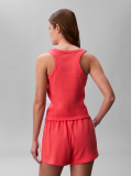 Pink Cotton Jersey Beach Shorts  Women