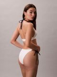 Alb Sutien De Baie Tip Triunghi Halter - CK Monogram  Femei